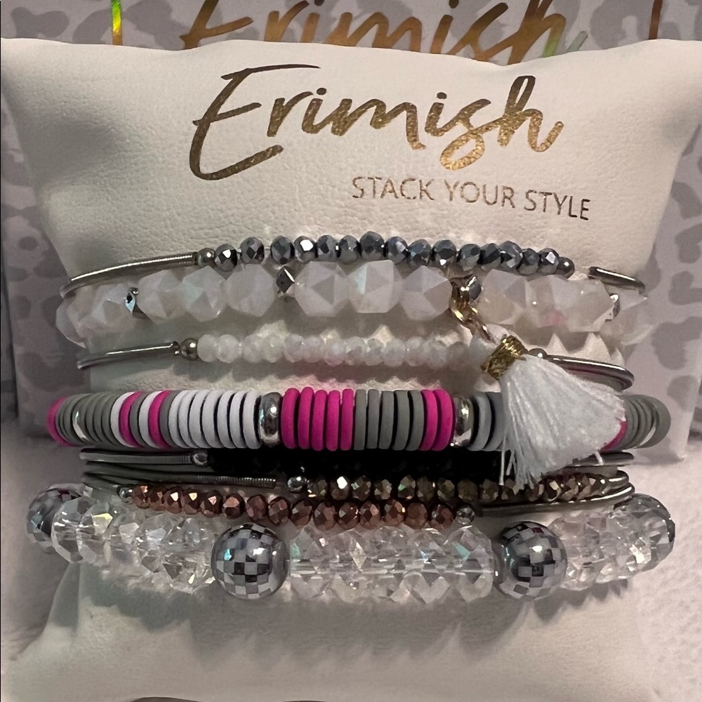 Brand New ERIMISH Bracelets- 8 pc Stack FUNDRAISER ⚾️